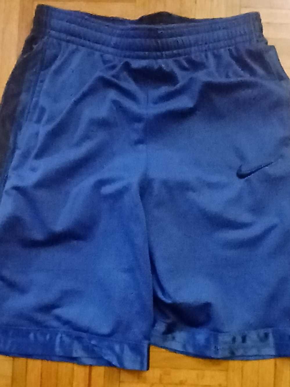 Nike Boys Royal Blue Athletic Shorts with Swoosh